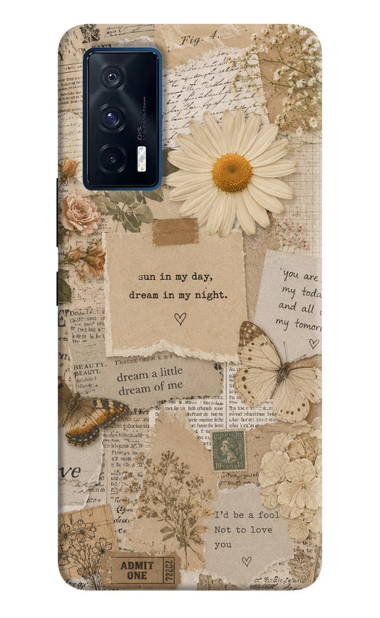 Vintage case iQOO 7 5G Hard Case Back Cover by Casekaro