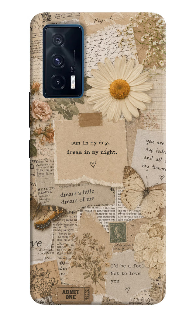 Vintage case iQOO 7 5G Hard Case Back Cover by Casekaro