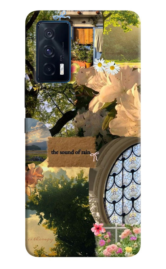 Rain iQOO 7 5G Hard Case Back Cover by Casekaro