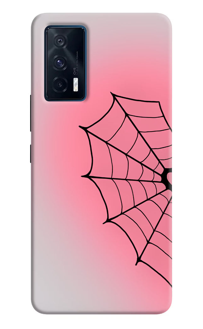 Pink Web iQOO 7 5G Hard Case Back Cover by Casekaro