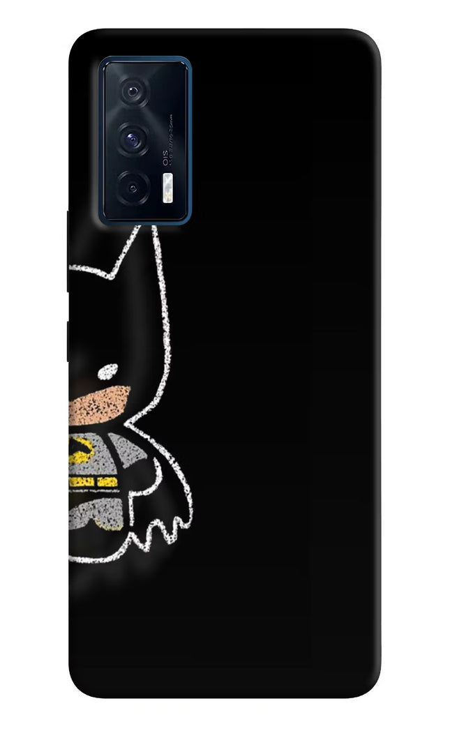 Bat Kitty iQOO 7 5G Hard Case Back Cover by Casekaro