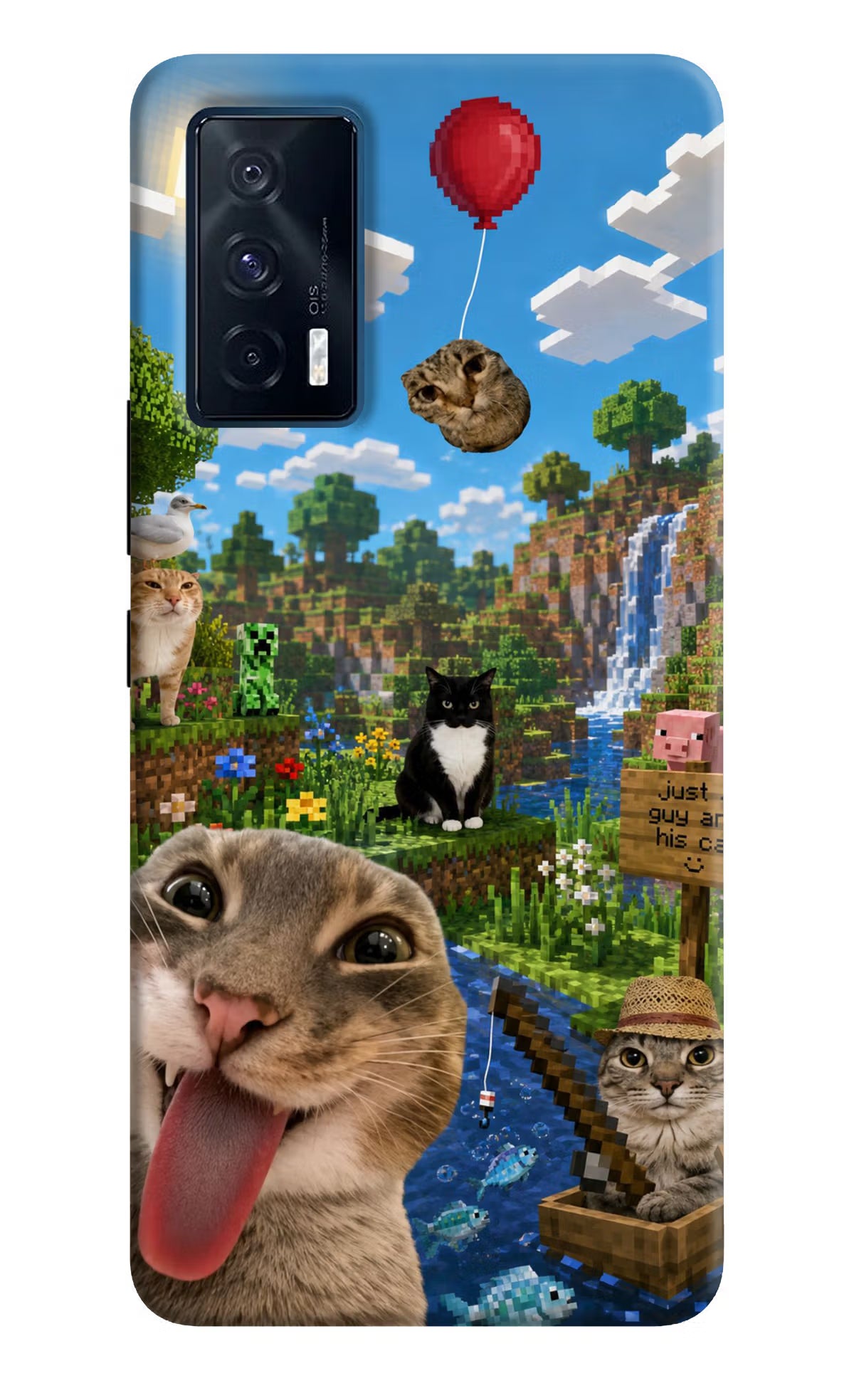 Minecraft Cat Chaos iQOO 7 5G Back Cover