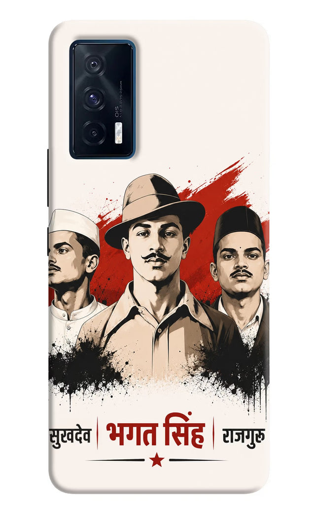 Bhagat Singh Trio iQOO 7 5G Hard Case Back Cover by Casekaro