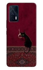 Midnight Cat iQOO 7 5G Hard Case Back Cover by Casekaro