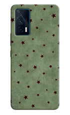 Green Stars iQOO 7 5G Hard Case Back Cover by Casekaro