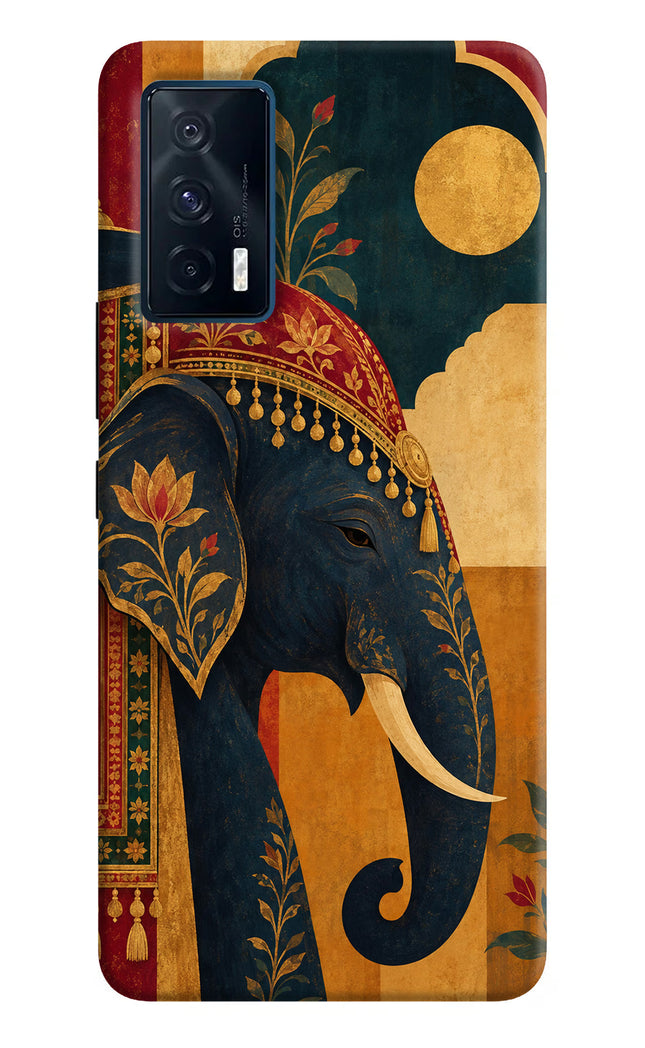 Royal Elephant iQOO 7 5G Hard Case Back Cover by Casekaro