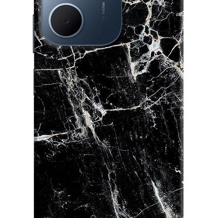 Black Marble Texture Oppo A5x 5G Hard Case Back Cover by Casekaro
