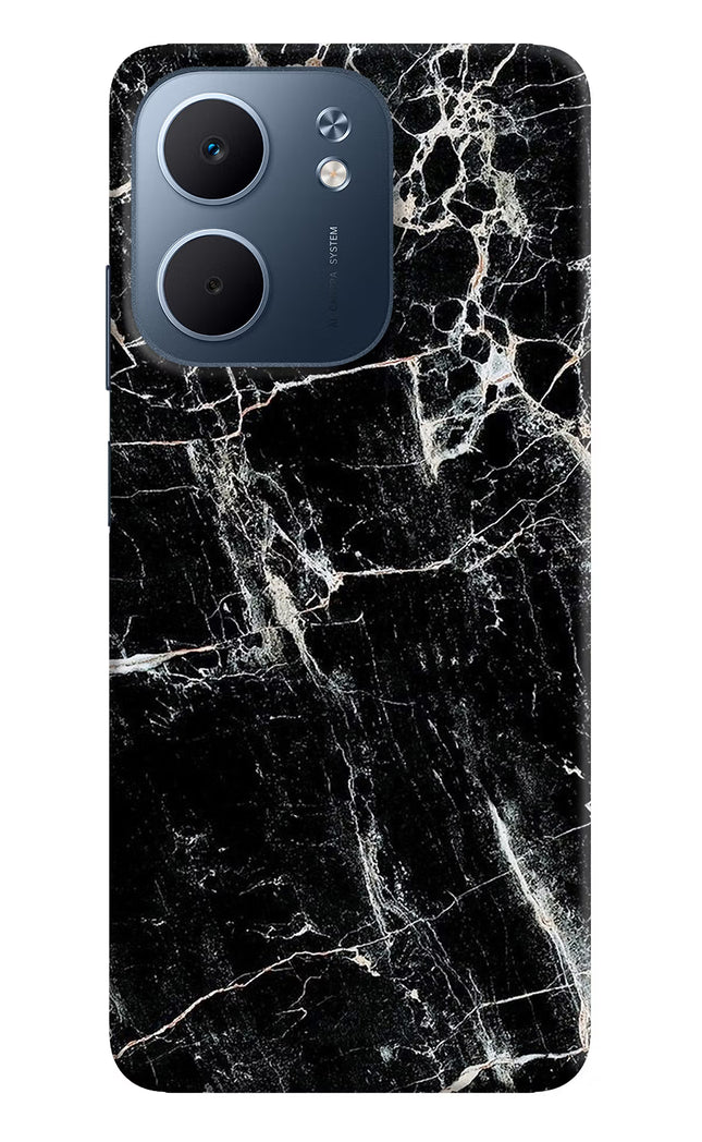 Black Marble Texture Oppo A5x 5G Hard Case Back Cover by Casekaro