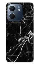 Black Marble Pattern Oppo A5x 5G Hard Case Back Cover by Casekaro