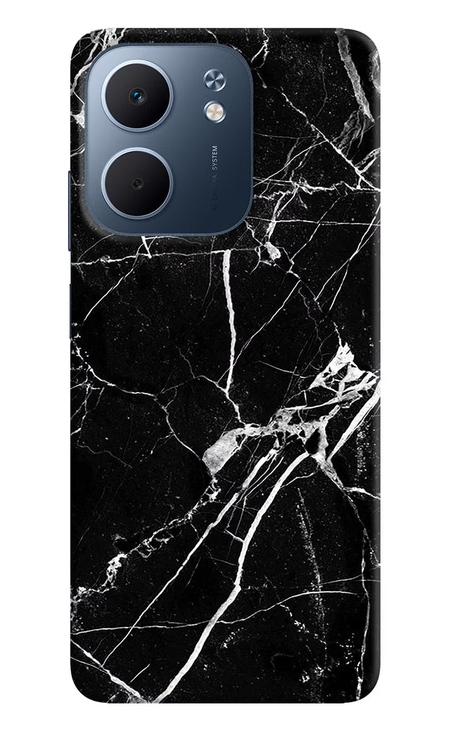 Black Marble Pattern Oppo A5x 5G Hard Case Back Cover by Casekaro