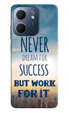 Never Dream For Success But Work For It Oppo A5x 5G Hard Case Back Cover by Casekaro