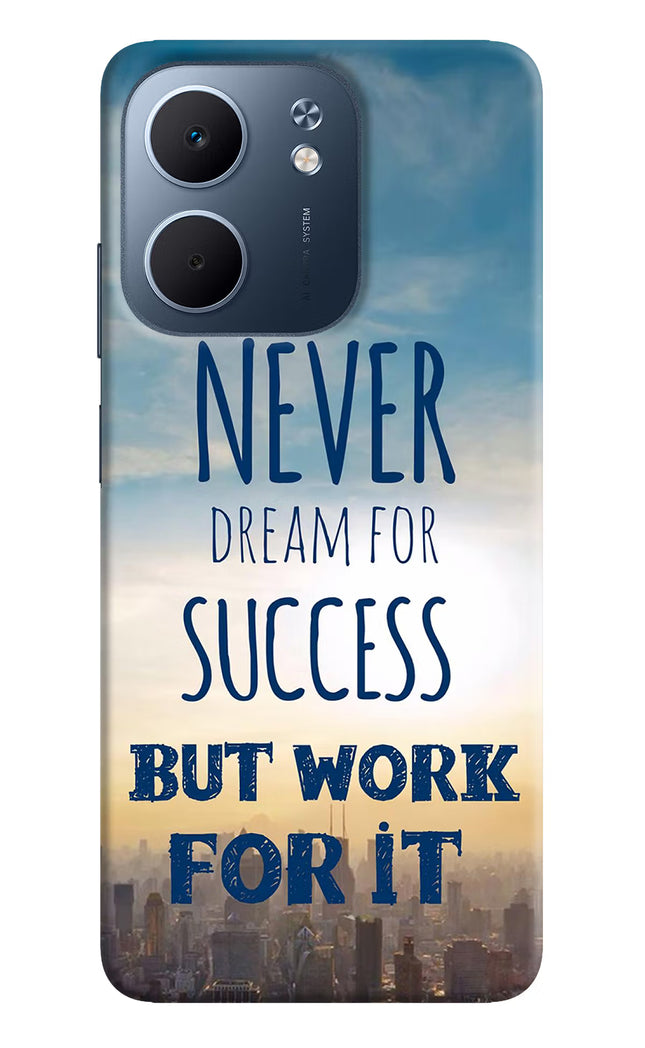 Never Dream For Success But Work For It Oppo A5x 5G Hard Case Back Cover by Casekaro