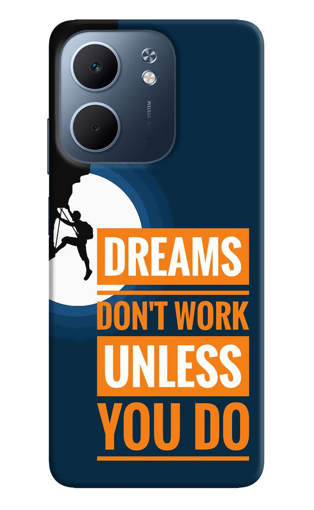 Dreams Don’T Work Unless You Do Oppo A5x 5G Hard Case Back Cover by Casekaro