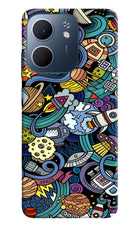Space Abstract Oppo A5x 5G Hard Case Back Cover by Casekaro