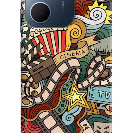 Cinema Abstract Oppo A5x 5G Hard Case Back Cover by Casekaro