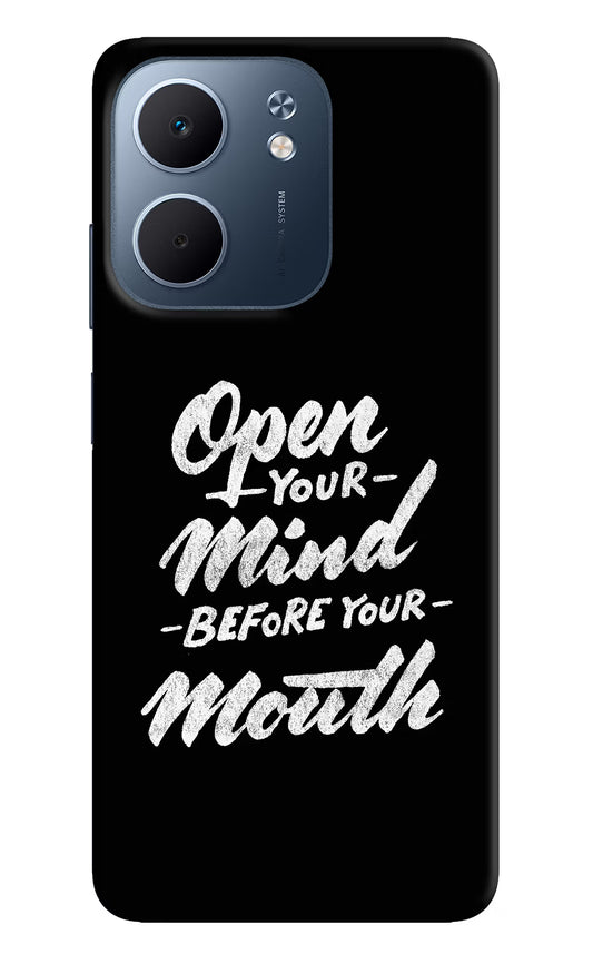 Open Your Mind Before Your Mouth Oppo A5x 5G Hard Case Back Cover by Casekaro