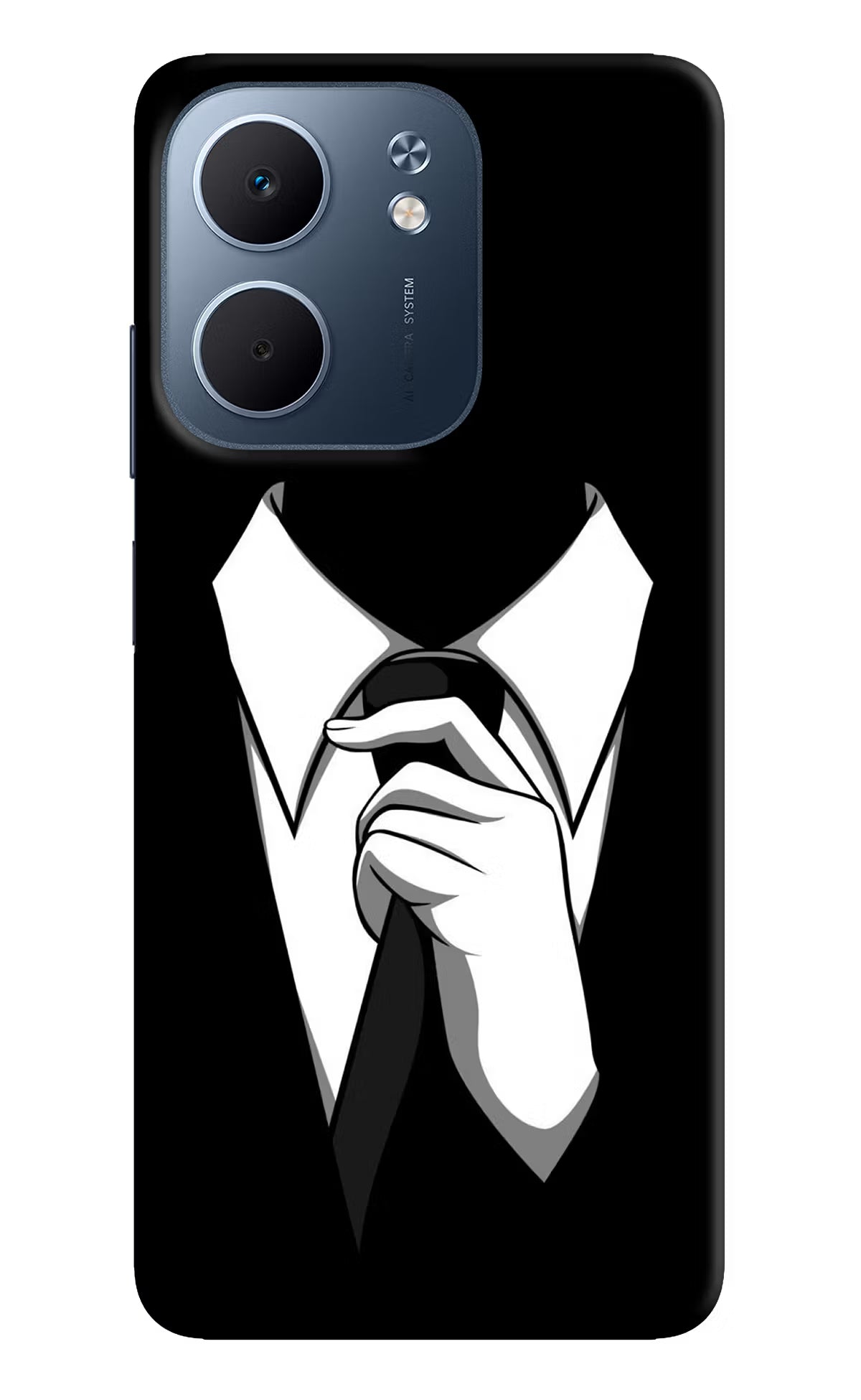 Black Tie Oppo A5x 5G Hard Case Back Cover by Casekaro