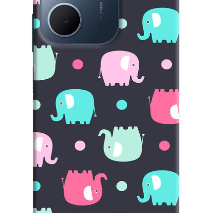 Elephants Oppo A5x 5G Hard Case Back Cover by Casekaro