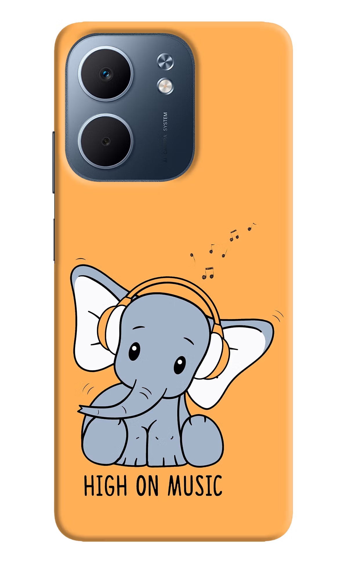 High On Music Oppo A5x 5G Hard Case Back Cover by Casekaro