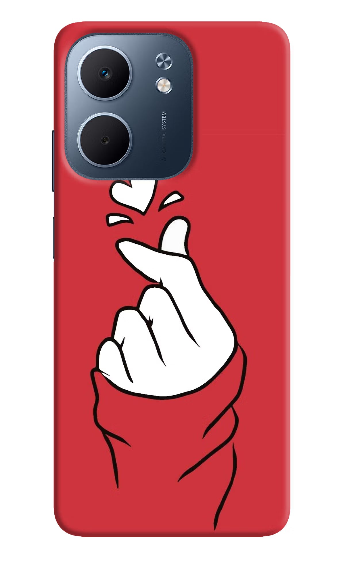 Korean Love Sign Oppo A5x 5G Hard Case Back Cover by Casekaro