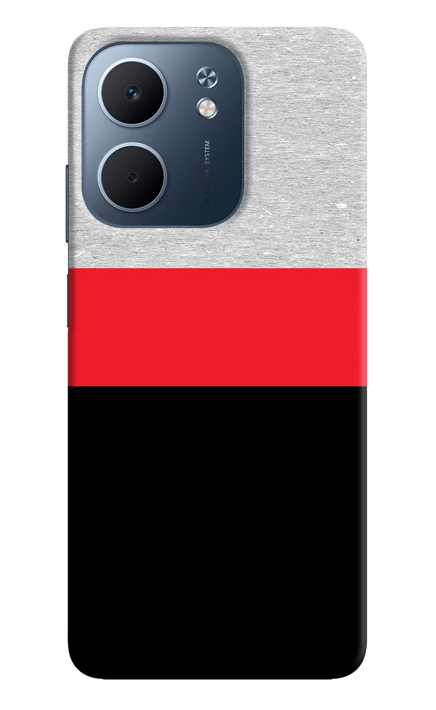 Tri Color Pattern Oppo A5x 5G Back Cover, Hard case