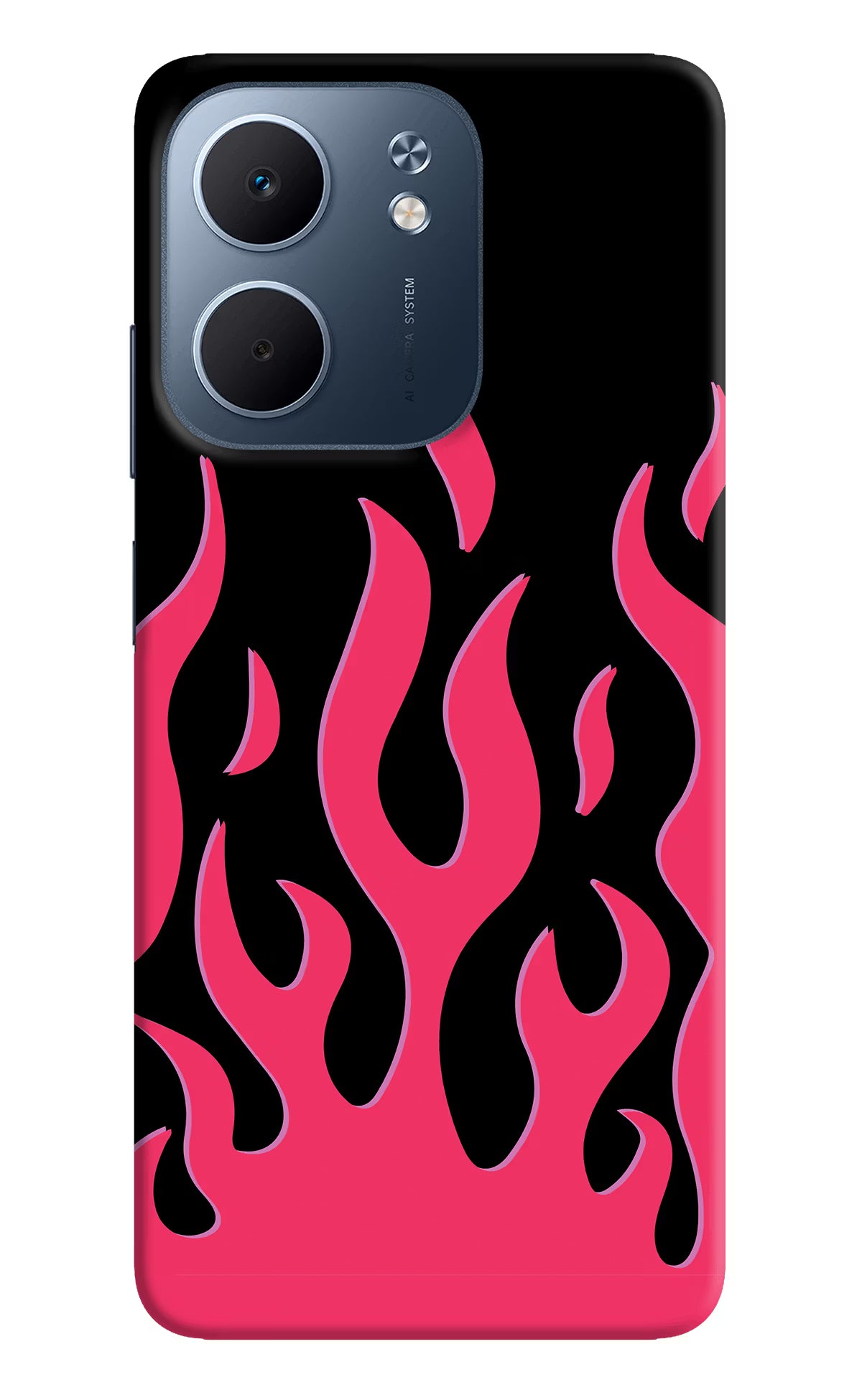 Fire Flames Oppo A5x 5G Hard Case Back Cover by Casekaro