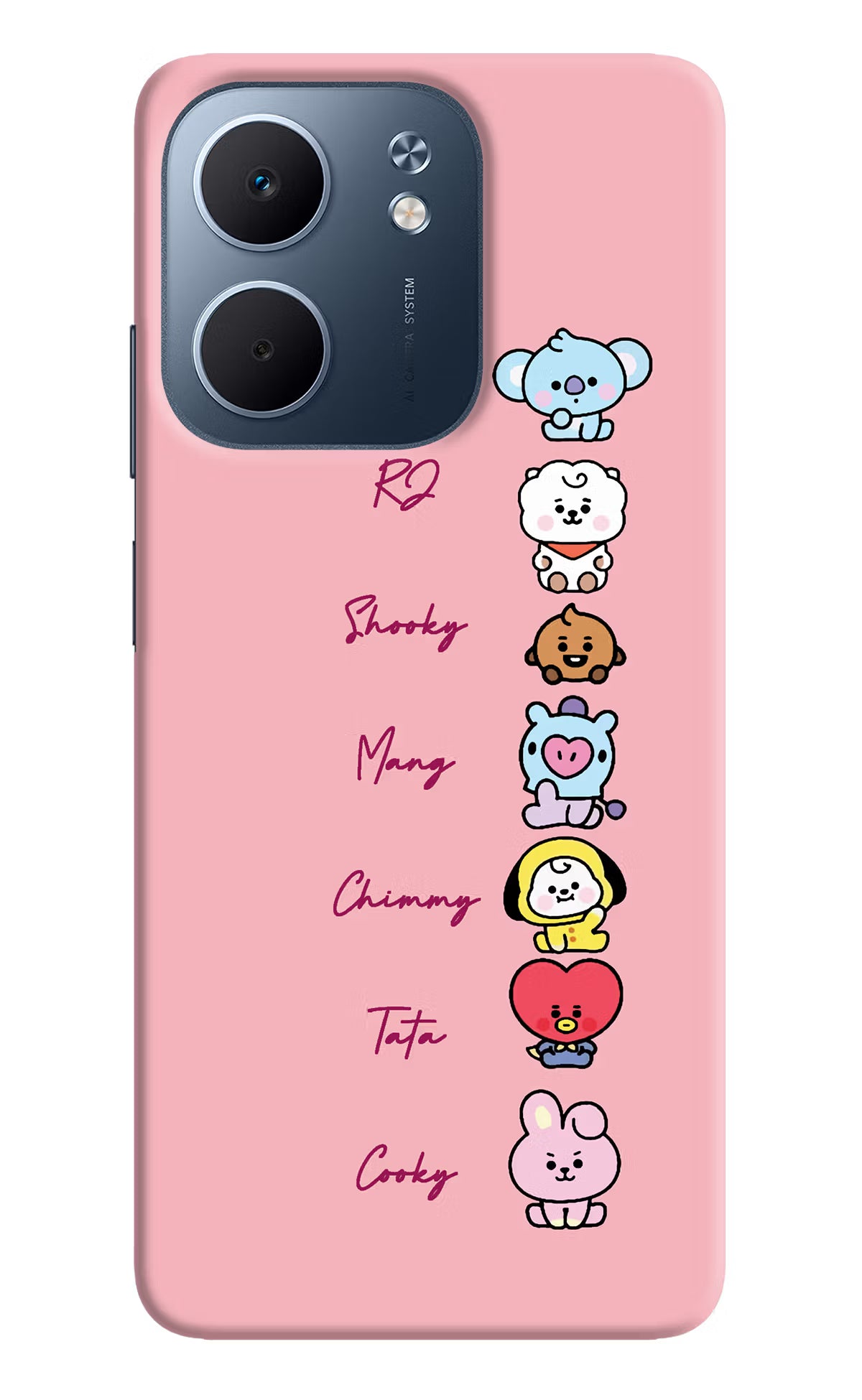 BTS names Oppo A5x 5G Hard Case Back Cover by Casekaro
