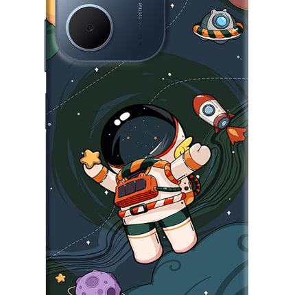 Cartoon Astronaut Oppo A5x 5G Hard Case Back Cover by Casekaro