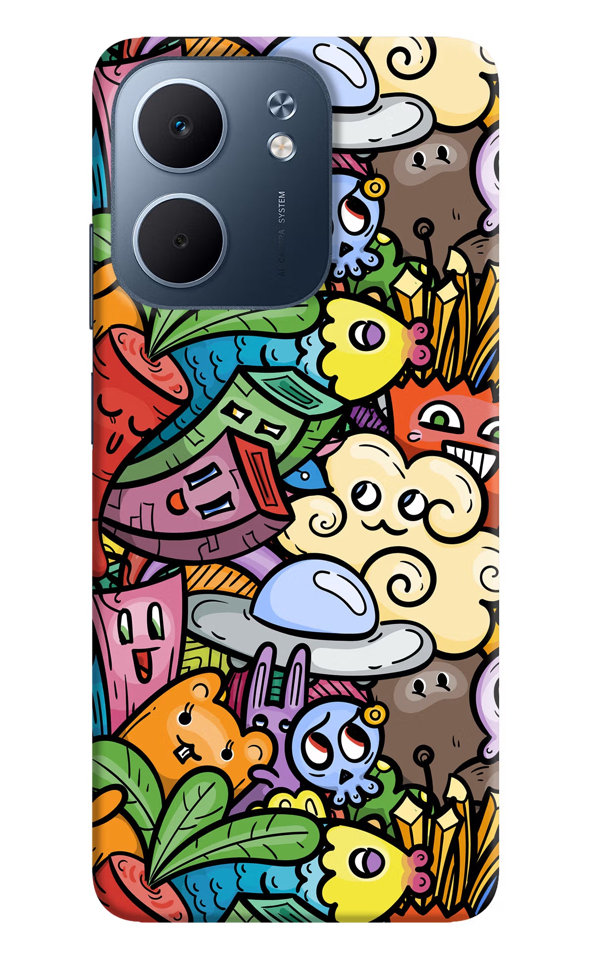 Veggie Doodle Oppo A5x 5G Hard Case Back Cover by Casekaro