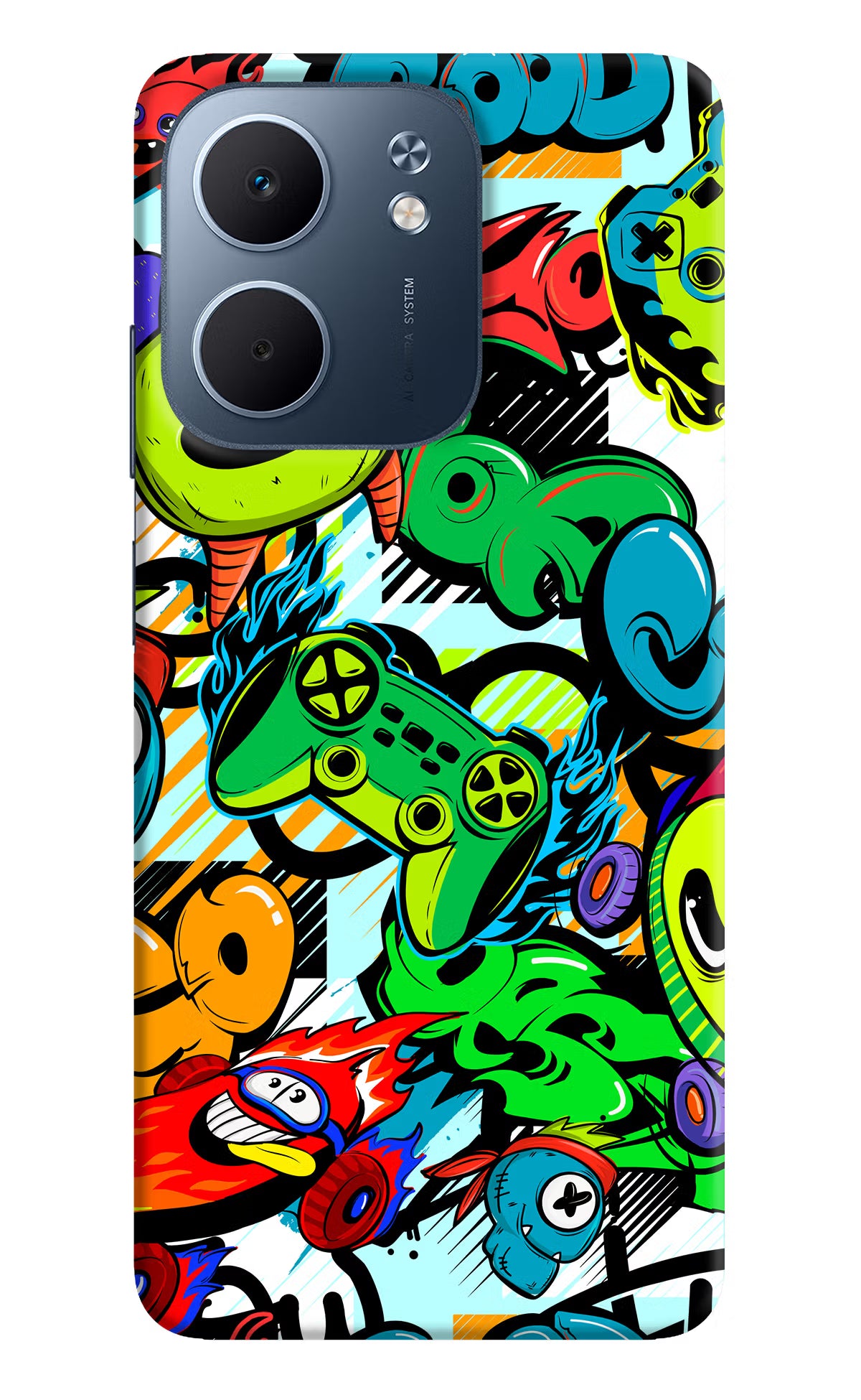 Game Doodle Oppo A5x 5G Hard Case Back Cover by Casekaro