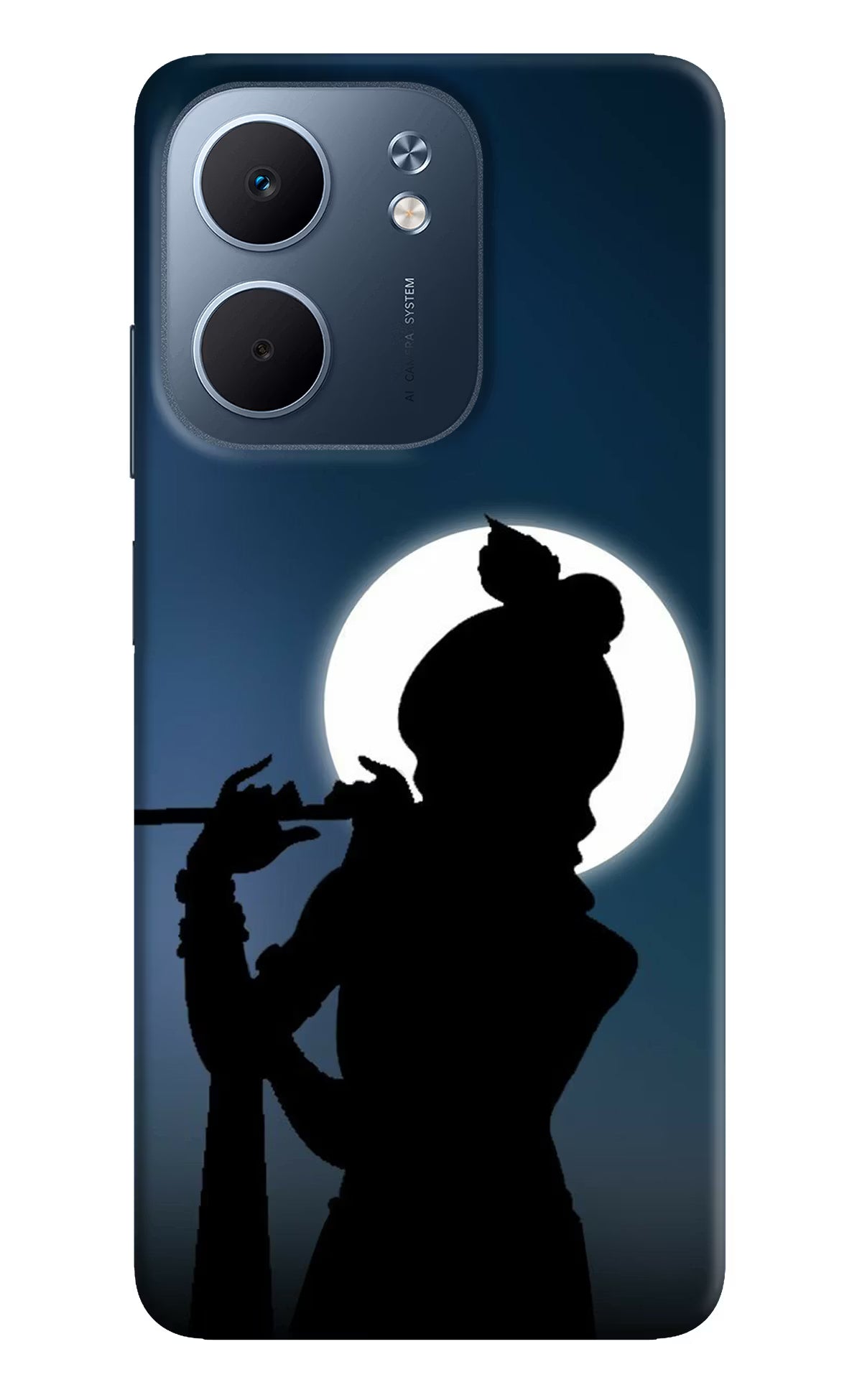 Shri Krishna Silhouette Oppo A5x 5G Hard Case Back Cover by Casekaro