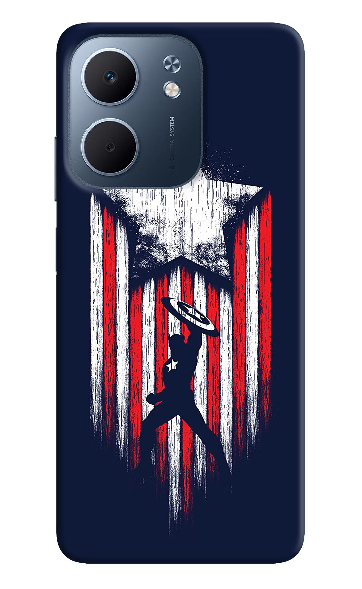 Captain America Marvel Art Oppo A5x 5G Hard Case Back Cover by Casekaro