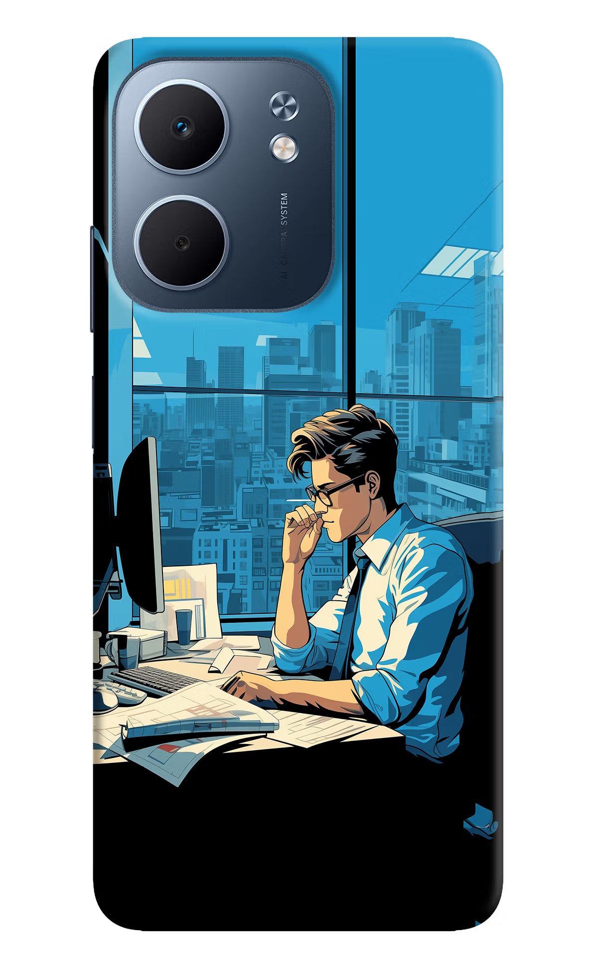 Focused Hustler (AI Generated) Oppo A5x 5G Hard Case Back Cover by Casekaro