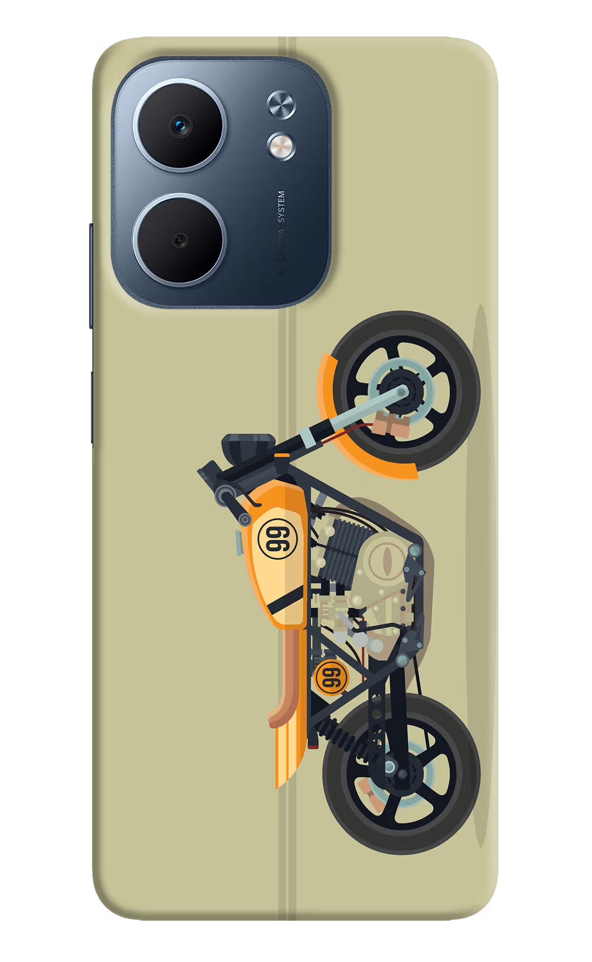 Vertical Speedster Oppo A5x 5G Hard Case Back Cover by Casekaro