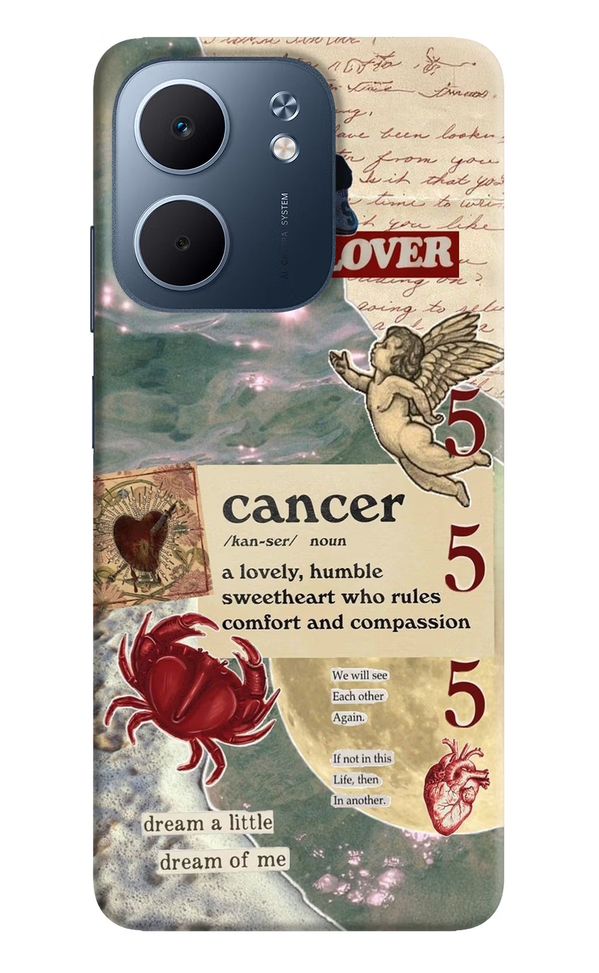 Cancer Zodiac Oppo A5x 5G Hard Case Back Cover by Casekaro
