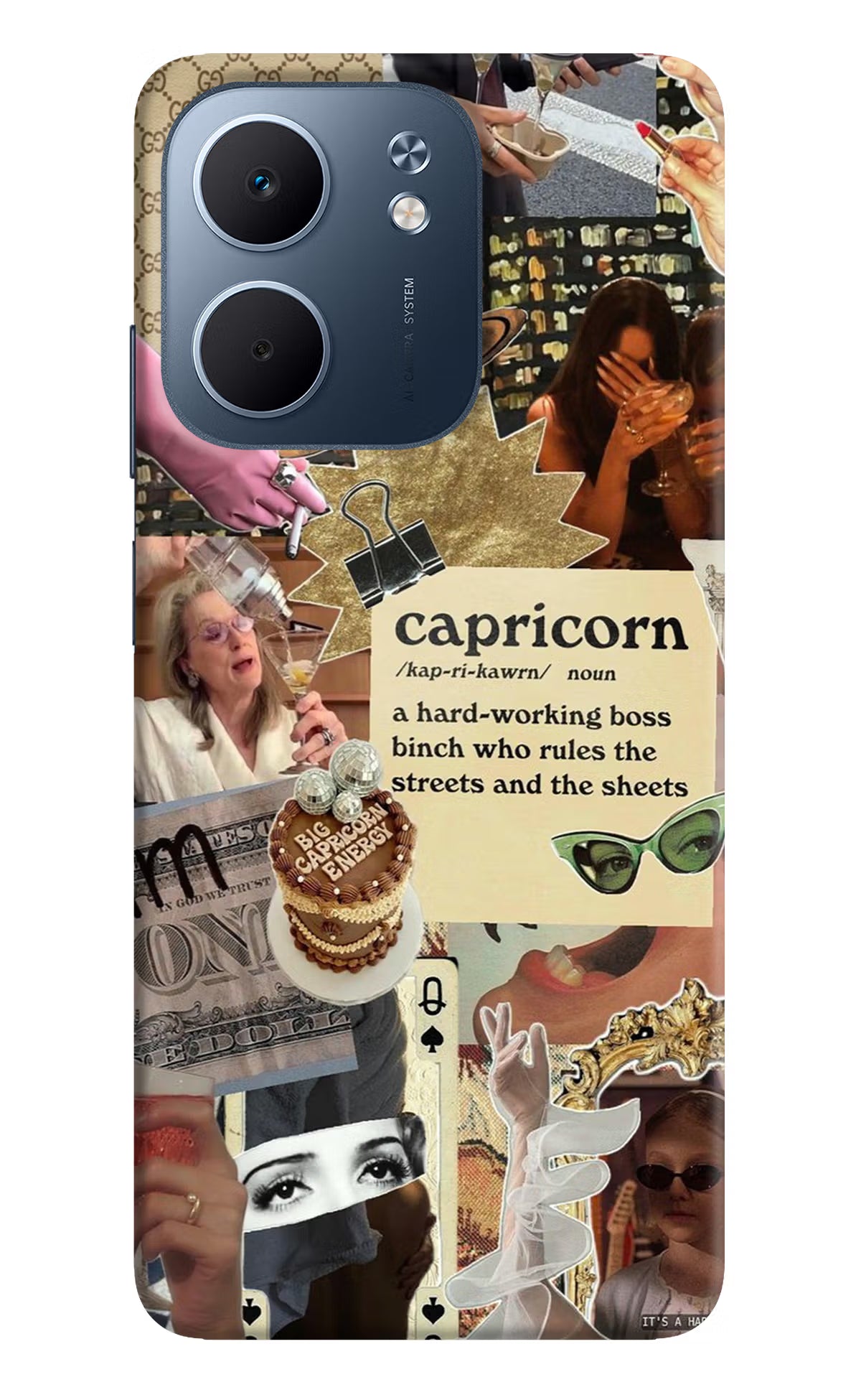 Capricorn Zodiac Oppo A5x 5G Hard Case Back Cover by Casekaro