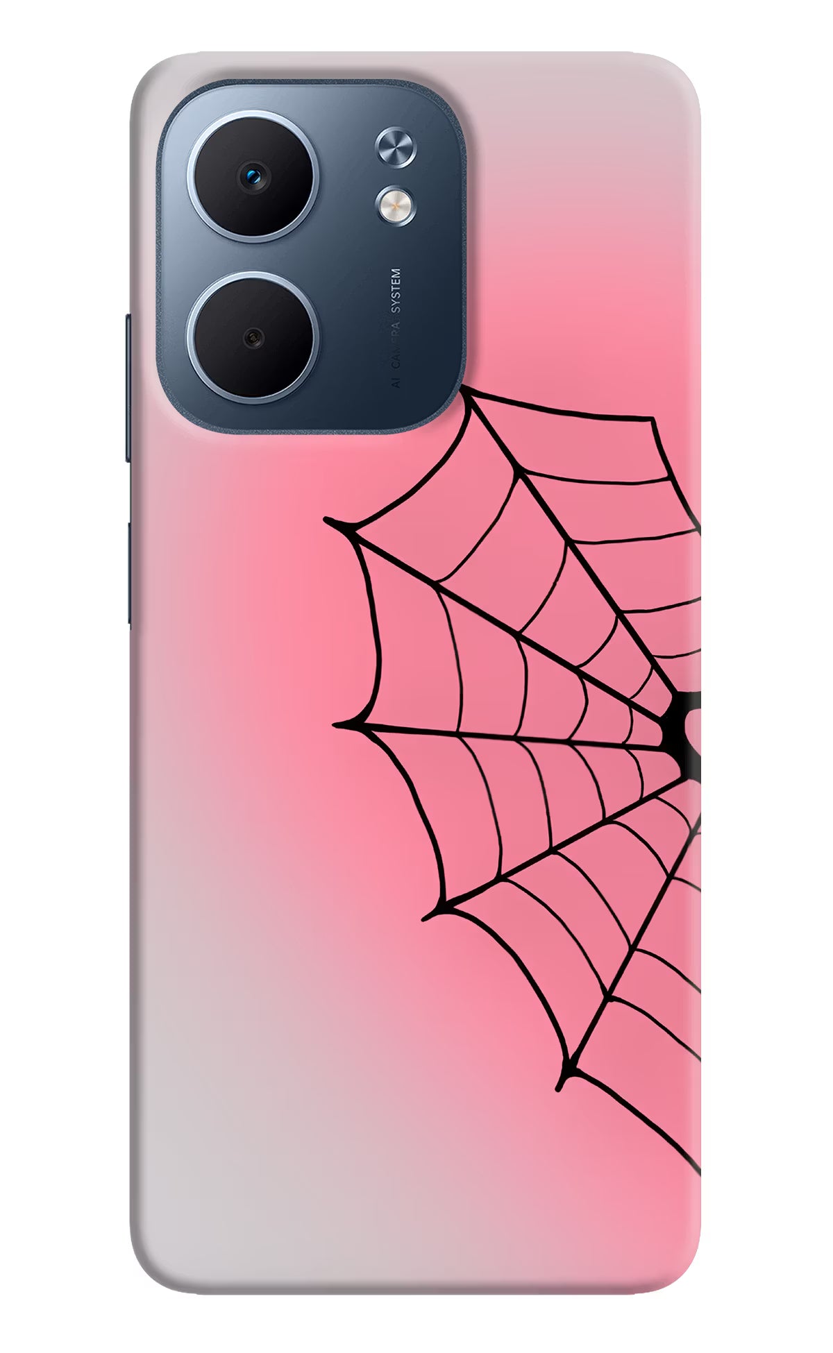 Pink Web Oppo A5x 5G Hard Case Back Cover by Casekaro
