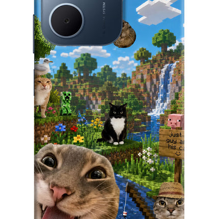 Minecraft Cat Chaos Oppo A5x 5G Hard Case Back Cover by Casekaro