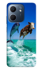 Dolphin vs Cow Oppo A5x 5G Hard Case Back Cover by Casekaro