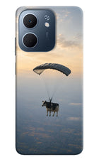 Skydiving Cow Oppo A5x 5G Hard Case Back Cover by Casekaro