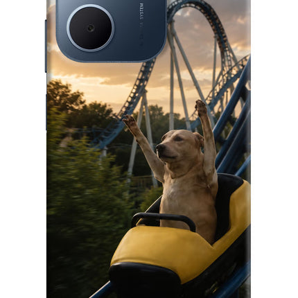 Rollercoaster Dog Oppo A5x 5G Hard Case Back Cover by Casekaro
