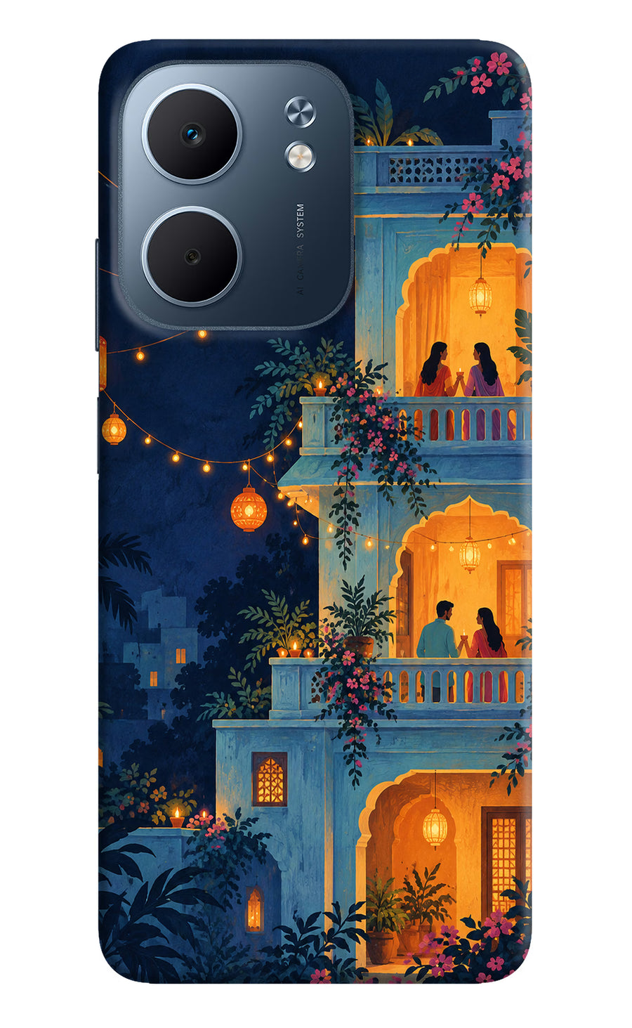 Balcony Glow Oppo A5x 5G Back Cover, Hard case