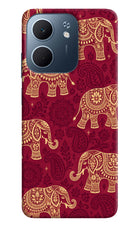 Maroon Elephant Oppo A5x 5G Back Cover