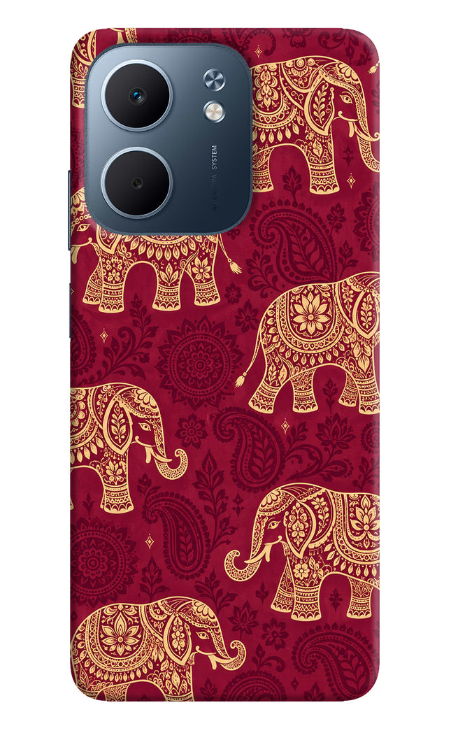 Maroon Elephant Oppo A5x 5G Back Cover