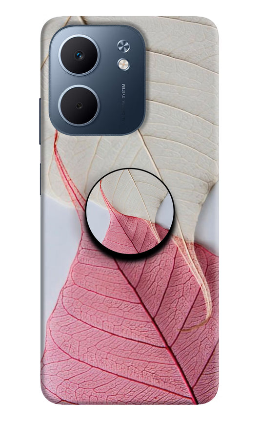 White Pink Leaf Oppo A5x 5G Pop Case by Casekaro