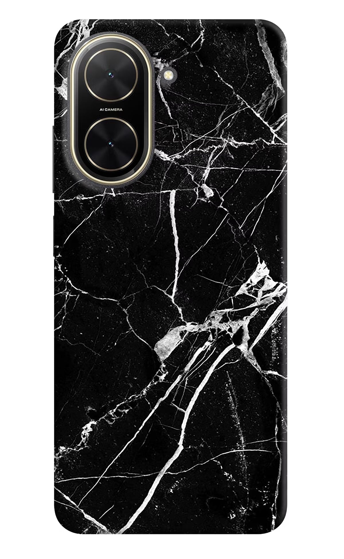Black Marble Pattern Poco C71 Back Cover