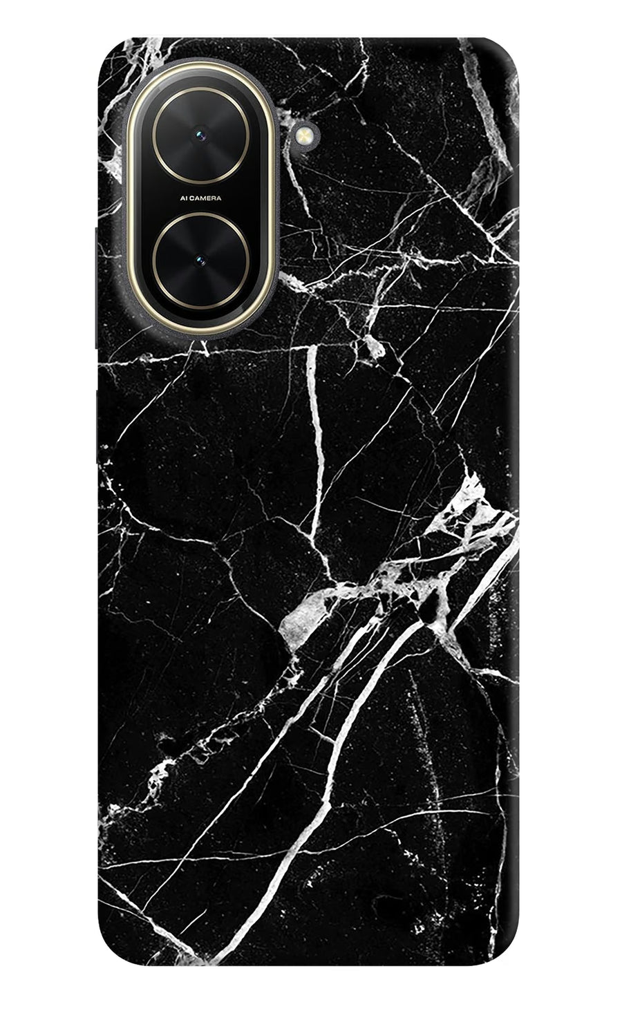 Black Marble Pattern Poco C71 Back Cover, Hard case