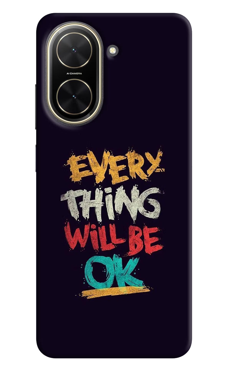 Everything Will Be Ok Poco C71 Back Cover, Hard case