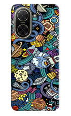 Space Abstract Poco C71 Back Cover