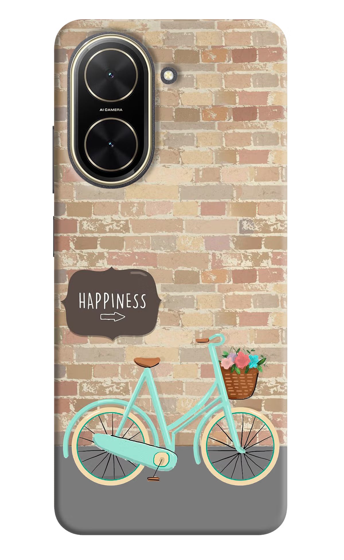 Happiness Artwork Poco C71 Back Cover